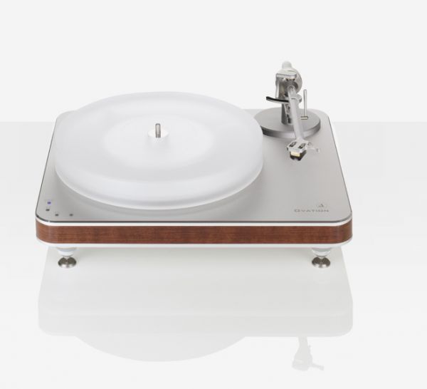 TT033 Ovation - Argent avec boîtier en bois naturel avec bras de lecture Clarify sans cellule