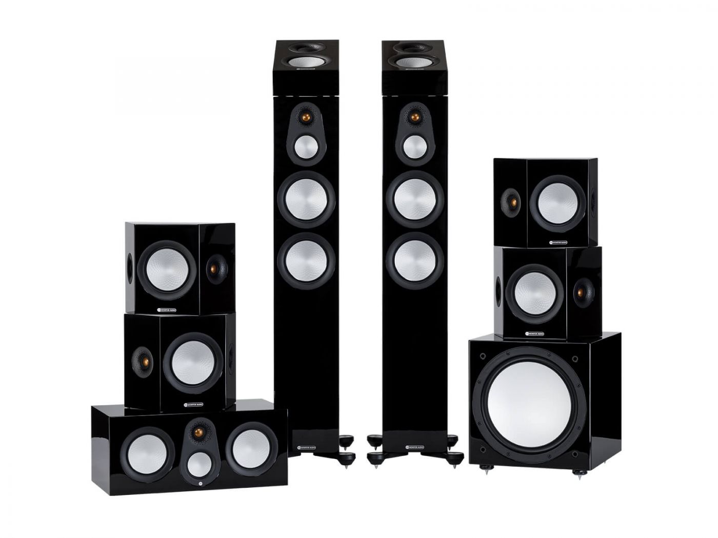 Monitor Audio Silver AMS Dolby-Atmos 7G - 2 Wege 60 W unter 8 Ohm ...