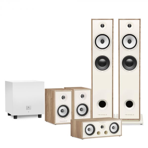 Pack-Home Cinéma (5.1) Borea BR07 - 1 paire BR07, 1 paire BR02, 1 voie centrale BRC1, 1 subwoofer Tales 340